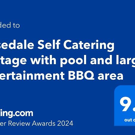 Rosedale Self Catering Cottage With Pool And Large Entertainment Bbq Area Henburg Park 外观 照片